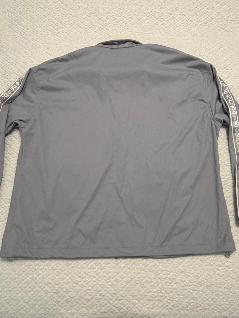NWT New Balance Light Grey Lightweight Zip Jacket Size 2XL